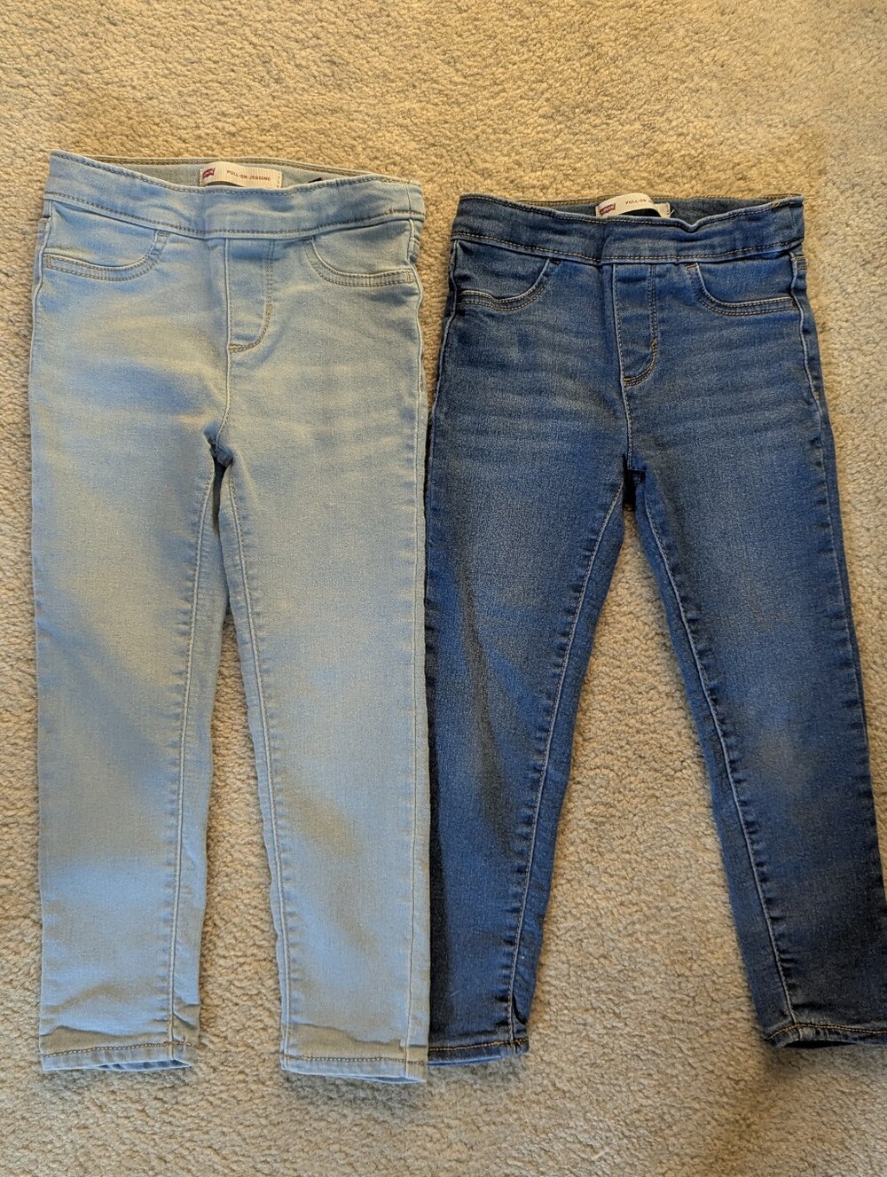 EUC Lot Of Levi's Girls Skinny Fit Pull On Jeggings Size 5